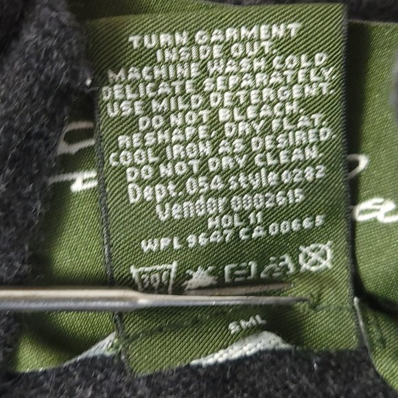 Eddie Bauer Mens Sweater‎ Pullover Crew Mock Neck Knit 1/4 Zip Black XL - Picture 7 of 7